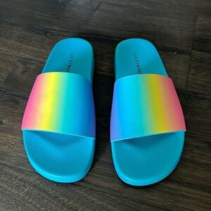 LUCKY brand pride ombre slide women’s size 8